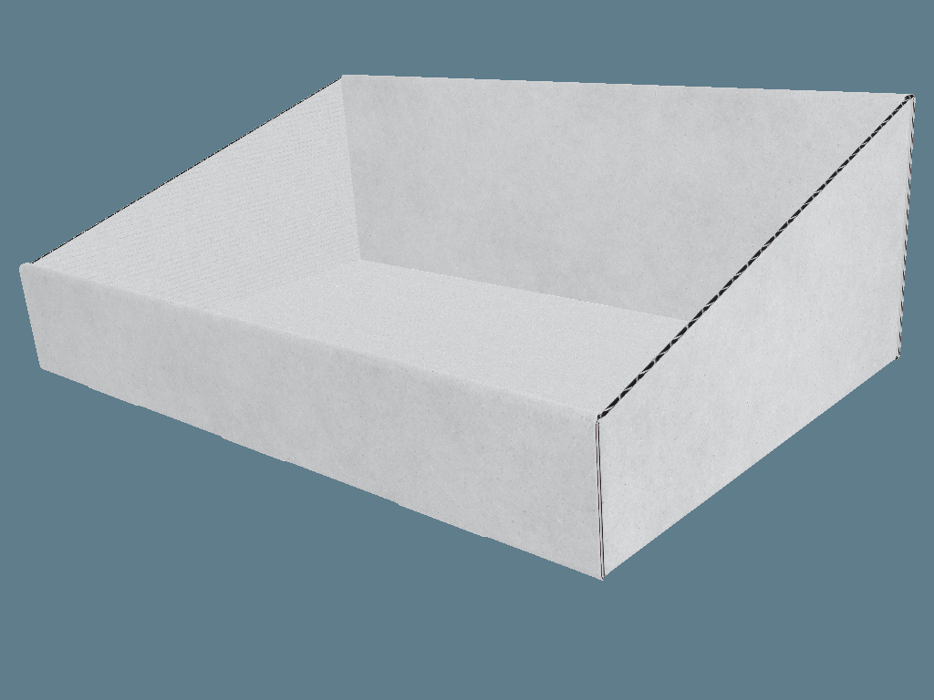 FEFCO 0802 Shelf-Ready Tray / Shipper — Shelf-Ready Packaging & Shippers 3D template by 1Displays