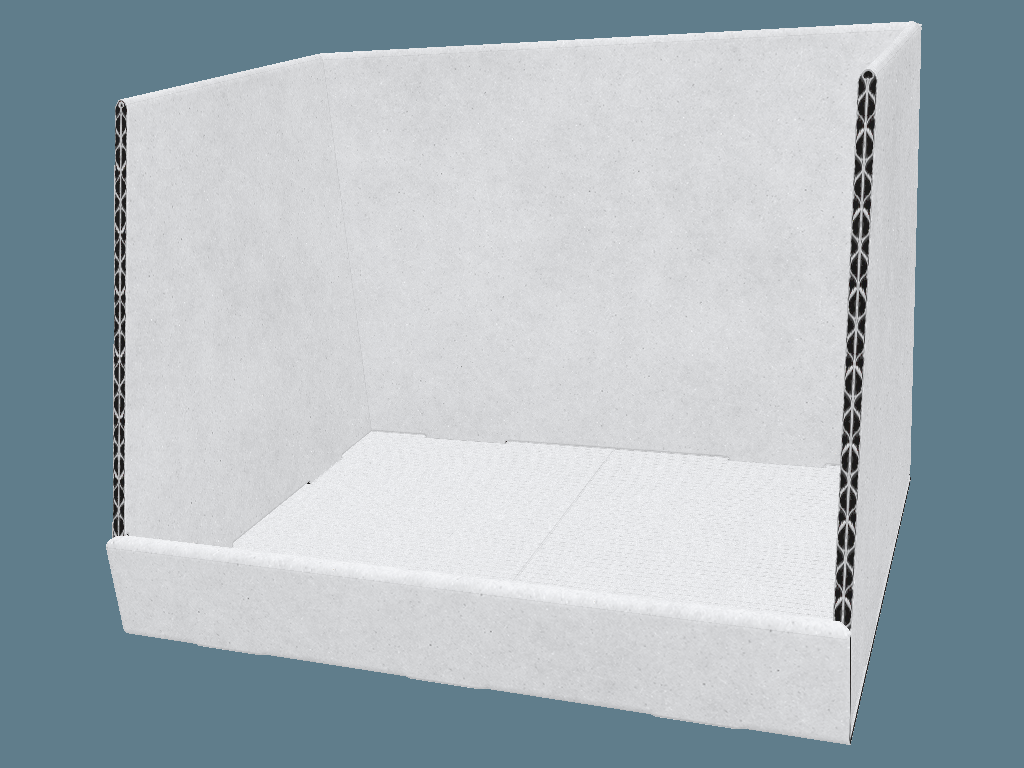 FEFCO 0815 Shelf-Ready Tray / Shipper — Shelf-Ready Packaging & Shippers 3D template by 1Displays