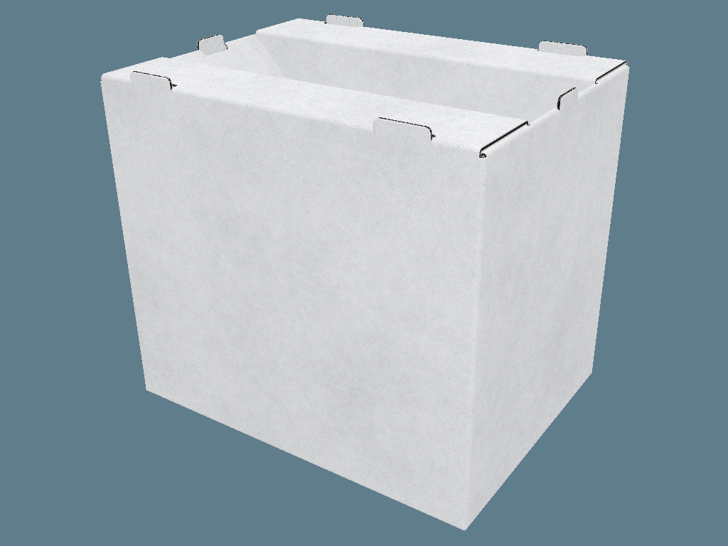 FEFCO 0819 Shelf-Ready Tray / Shipper — Shelf-Ready Packaging & Shippers 3D template by 1Displays