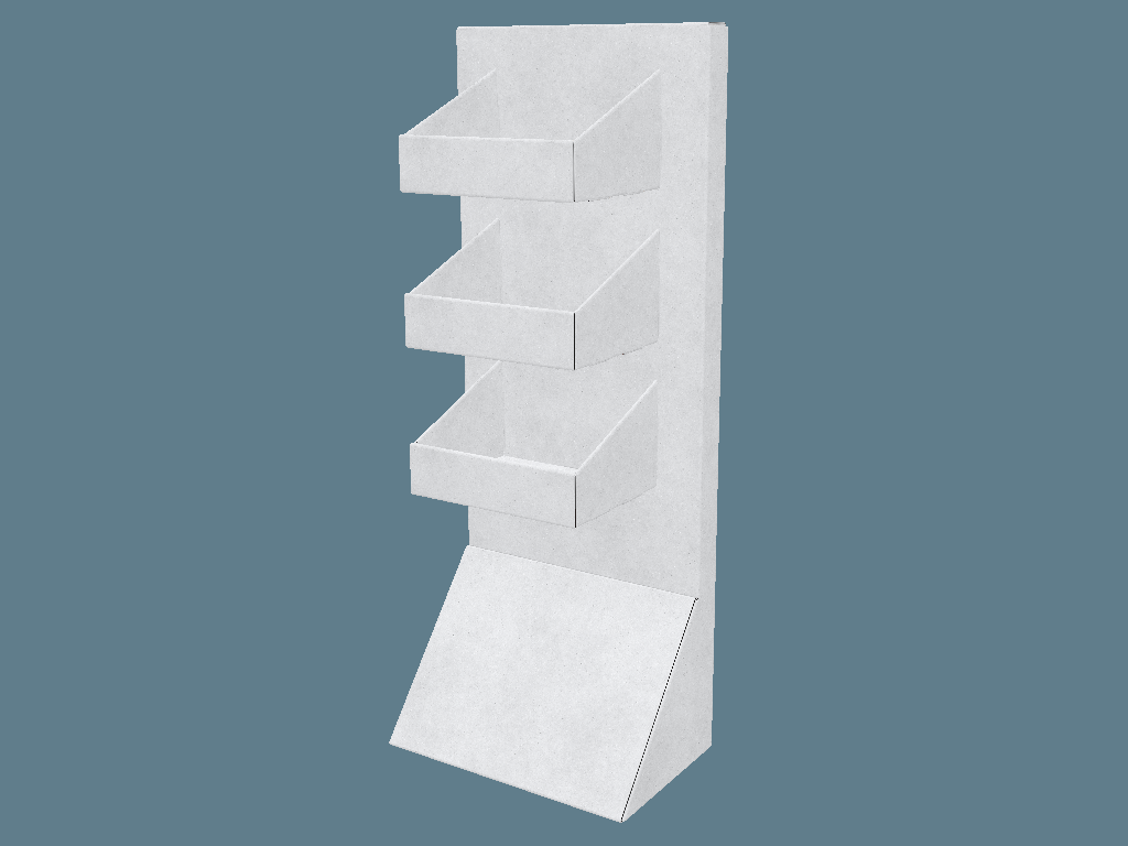 FEFCO 0849 Shelf-Ready Tray / Shipper — Shelf-Ready Packaging & Shippers 3D template by 1Displays