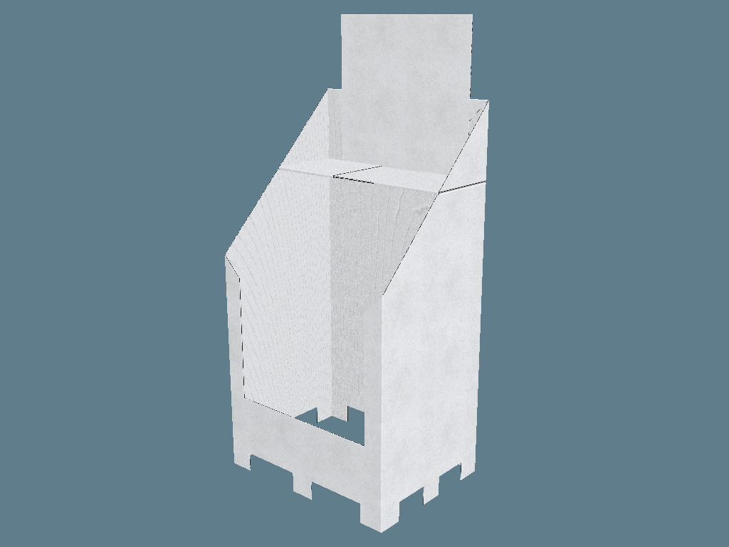 FEFCO 0866 Shelf-Ready Tray / Shipper — Shelf-Ready Packaging & Shippers 3D template by 1Displays