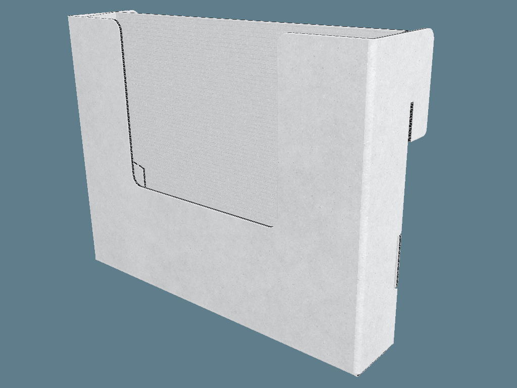 FEFCO 0873 Shelf-Ready Tray / Shipper — Shelf-Ready Packaging & Shippers 3D template by 1Displays