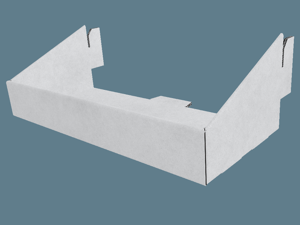 FEFCO 0874 Shelf-Ready Tray / Shipper — Shelf-Ready Packaging & Shippers 3D template by 1Displays