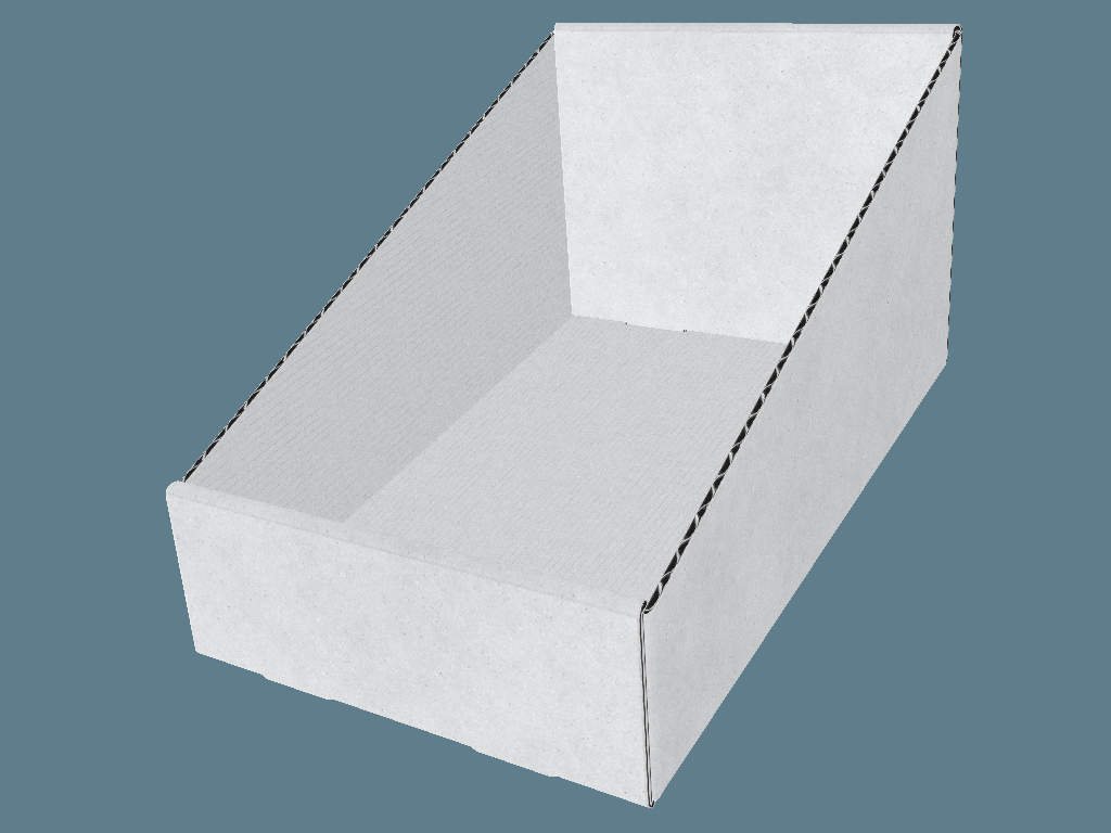 EVC61009 Irregular Display Tray with Self Locking Wall — Countertop Displays 3D template by 1Displays