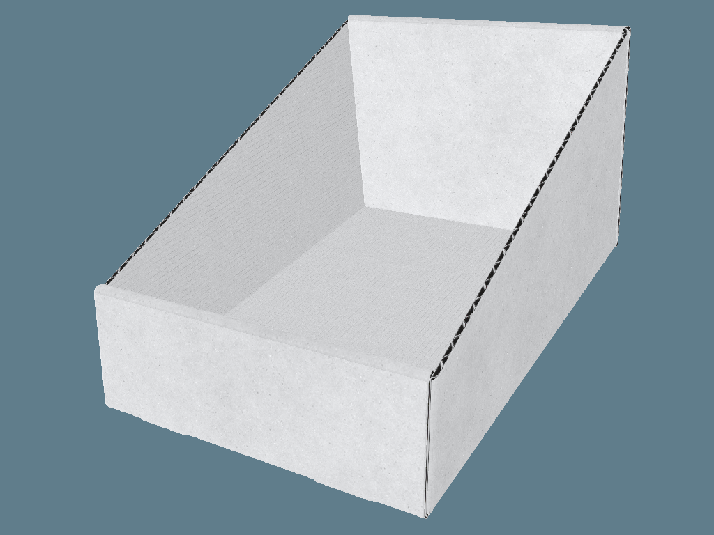 EVC61010 Irregular Display Tray with Self Locking Wall — Countertop Displays 3D template by 1Displays