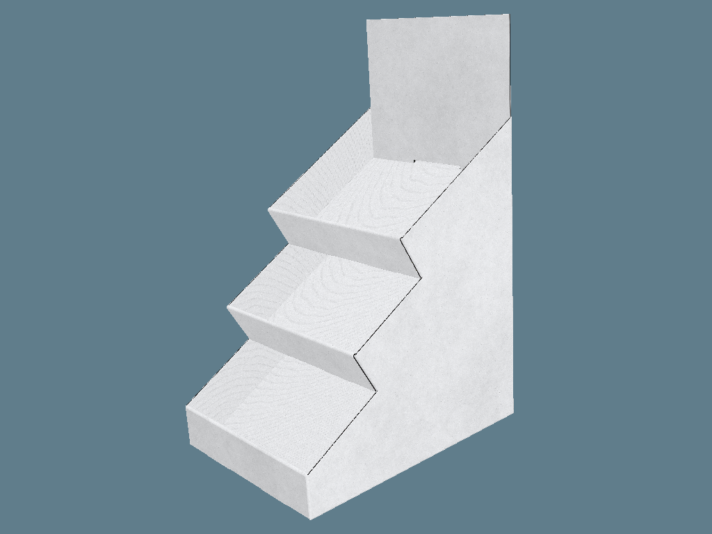 EVC61030_1 Three Shelf Display — Countertop Displays 3D template by 1Displays