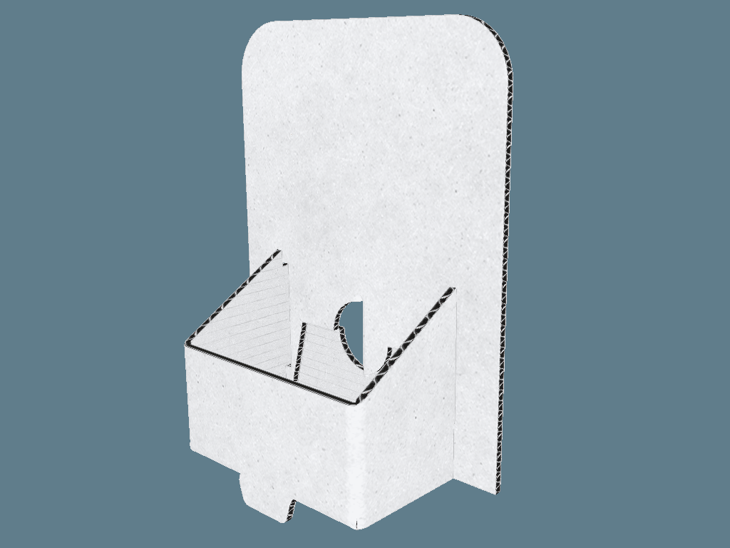 EVC61052 Table Top Twist Display — Countertop Displays 3D template by 1Displays