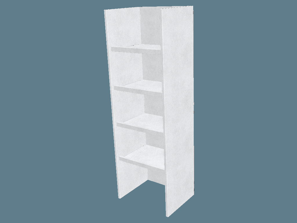 EVC62001 Multiple-Shelf Display — Floor Displays 3D template by 1Displays