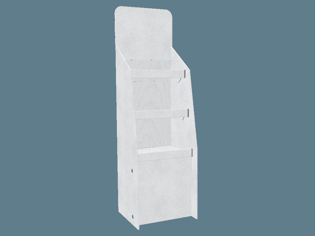 EVC62015 Three-Shelf Stand Display — Floor Displays 3D template by 1Displays