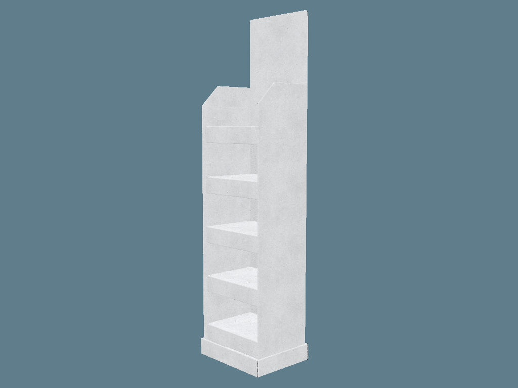 EVC62020 Shelf Display — Floor Displays 3D template by 1Displays