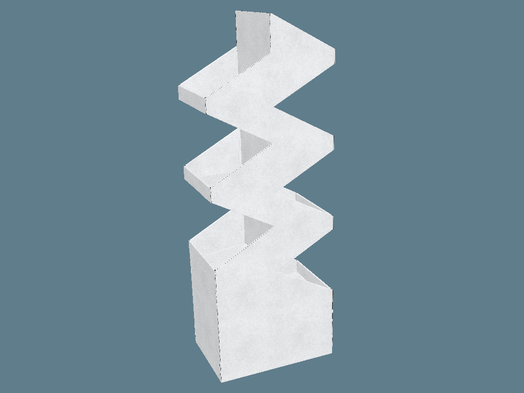 EVC62060 Two Face Multiple-Shelf Stand Display — Floor Displays 3D template by 1Displays
