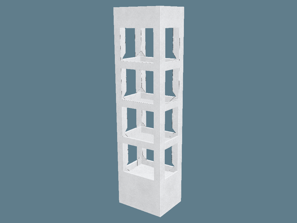 EVC62063 360 Multiple-Shelf Display — Floor Displays 3D template by 1Displays
