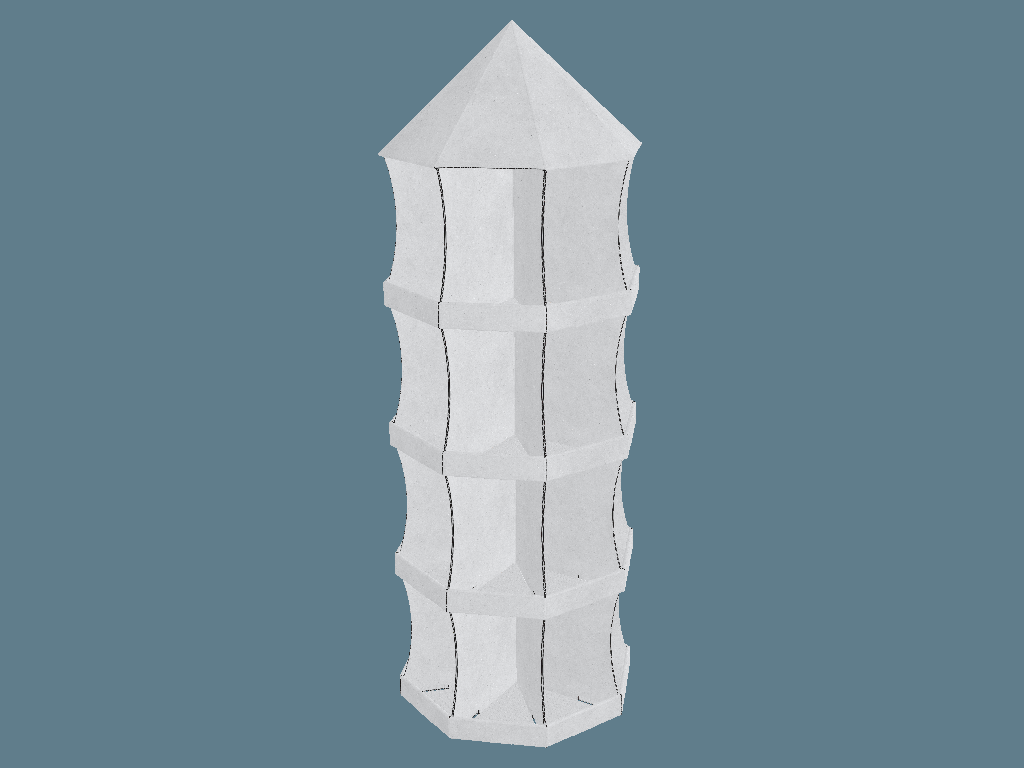 EVC62065 360 Multiple-Shelf Display — Floor Displays 3D template by 1Displays