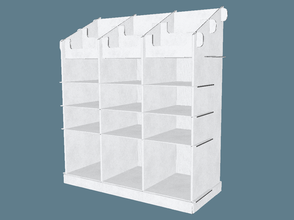 EVC62132 Cell Display — Cell & Bin Displays 3D template by 1Displays