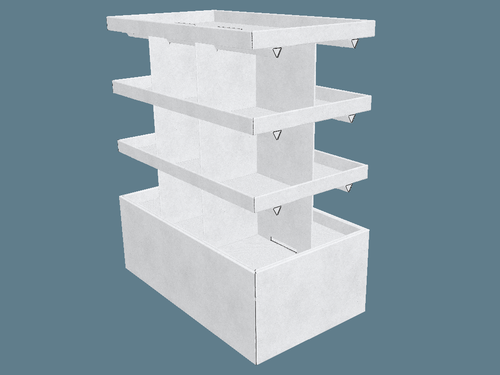 EVC62135 360 Cell Stand Display — Cell & Bin Displays 3D template by 1Displays