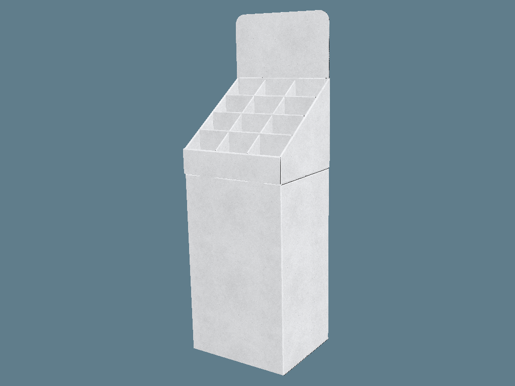 EVC62151 Deep Cell Stand Display — Cell & Bin Displays 3D template by 1Displays