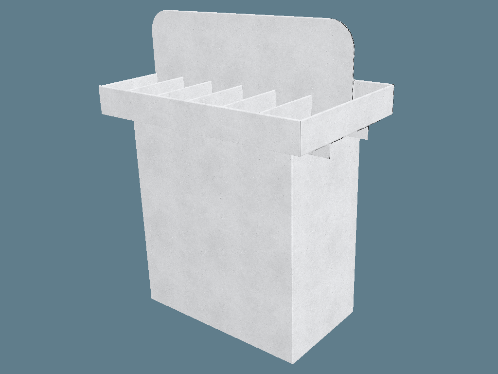 EVC62180 Single-Level Cell Stand Display — Cell & Bin Displays 3D template by 1Displays
