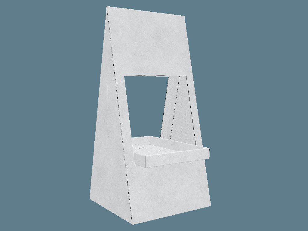 EVC62187 One-Tray Display — Cell & Bin Displays 3D template by 1Displays