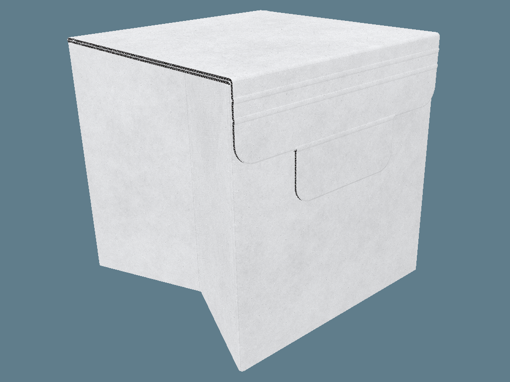 EVC80001 Stool — Cardboard Furniture 3D template by 1Displays