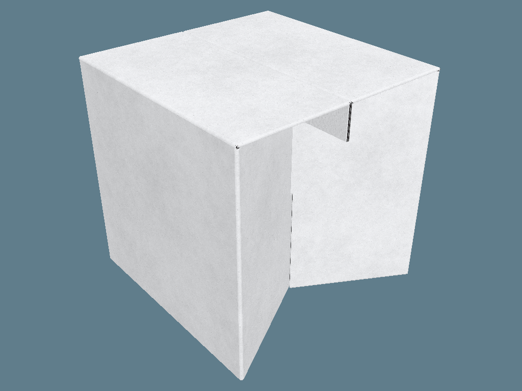 EVC80003 Stool — Cardboard Furniture 3D template by 1Displays