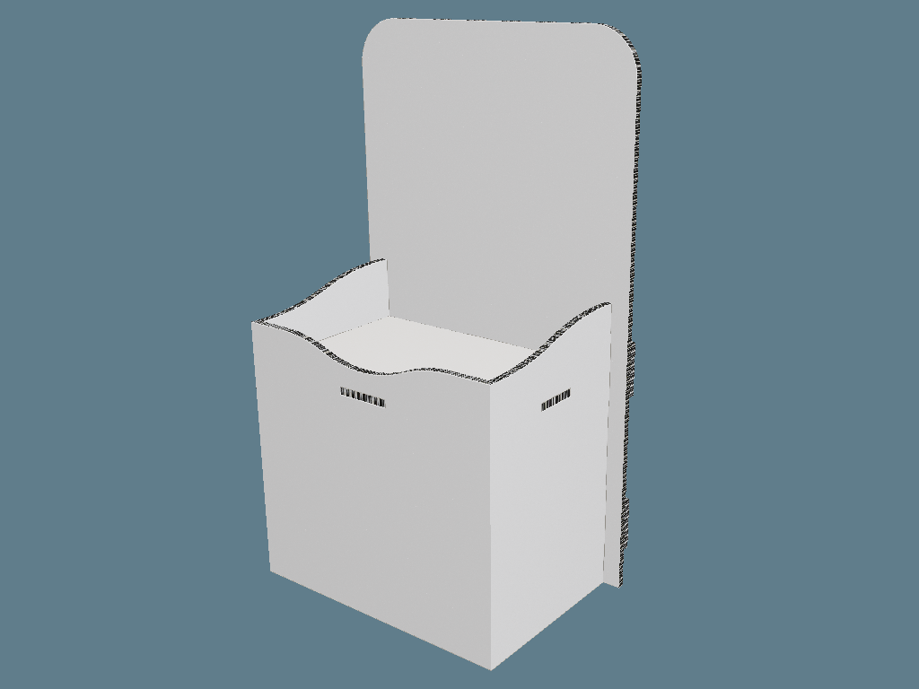 ICB10180 Single-Level Shelf Display — Floor Displays 3D template by 1Displays