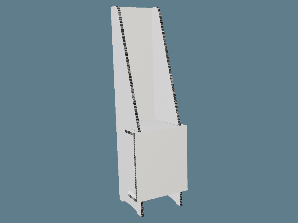 ICB10181 Single-Level Shelf Display — Floor Displays 3D template by 1Displays