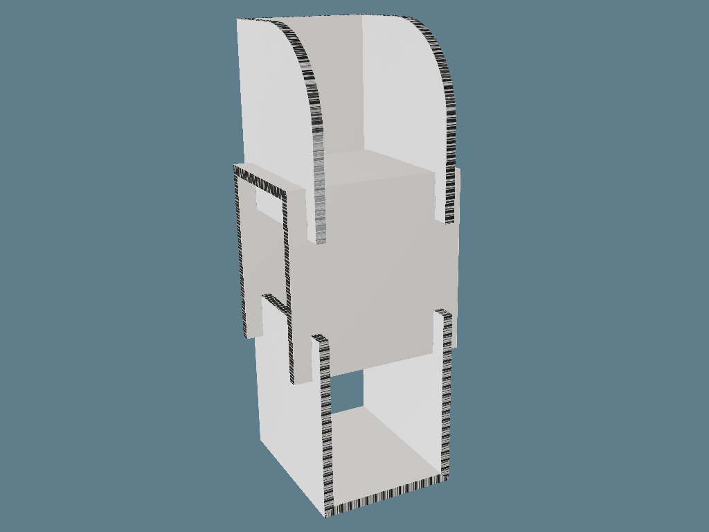 ICB10182 Two-Level Shelf Display — Floor Displays 3D template by 1Displays