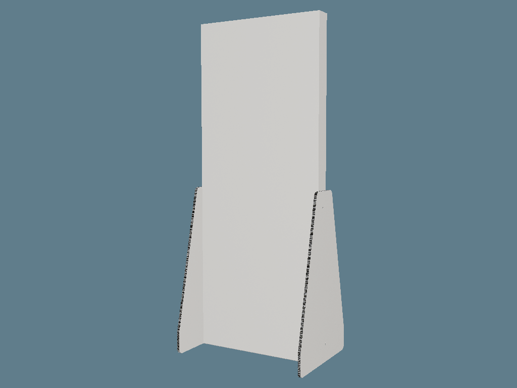 ICB11021 Two Face Standee — Standees & Totems 3D template by 1Displays