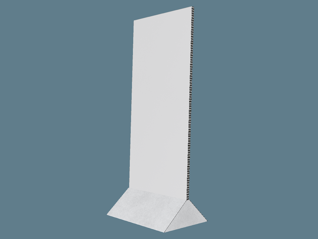 ICB11022 Two Face Standee — Standees & Totems 3D template by 1Displays
