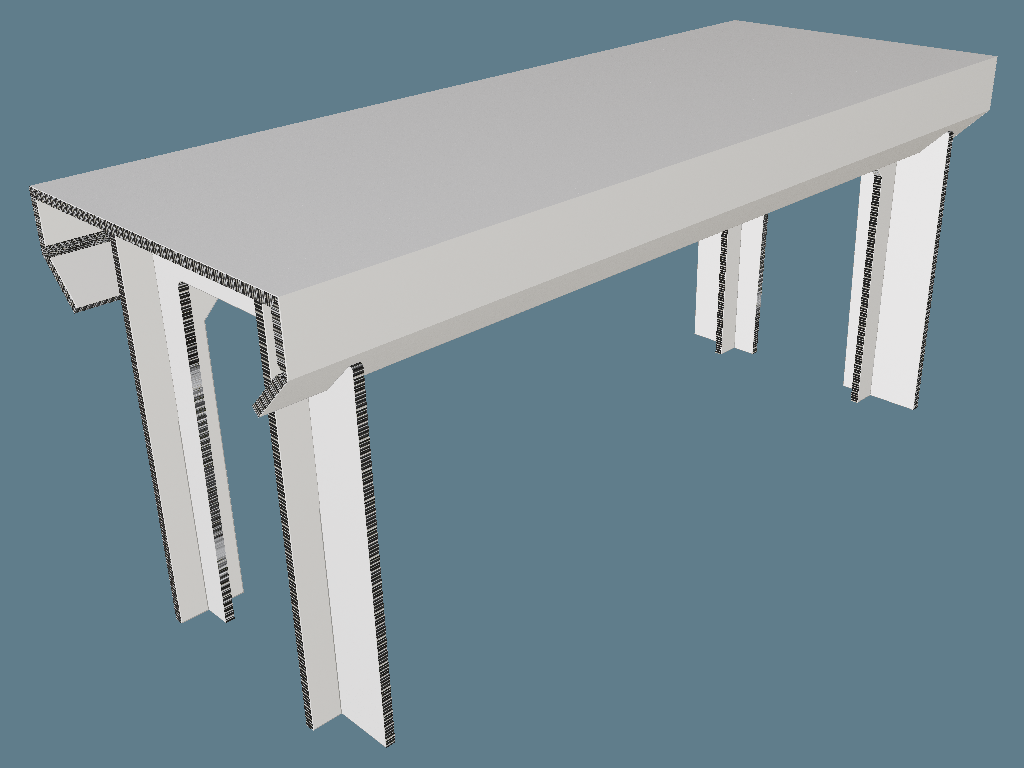 ICB20009 Table — Cardboard Furniture 3D template by 1Displays