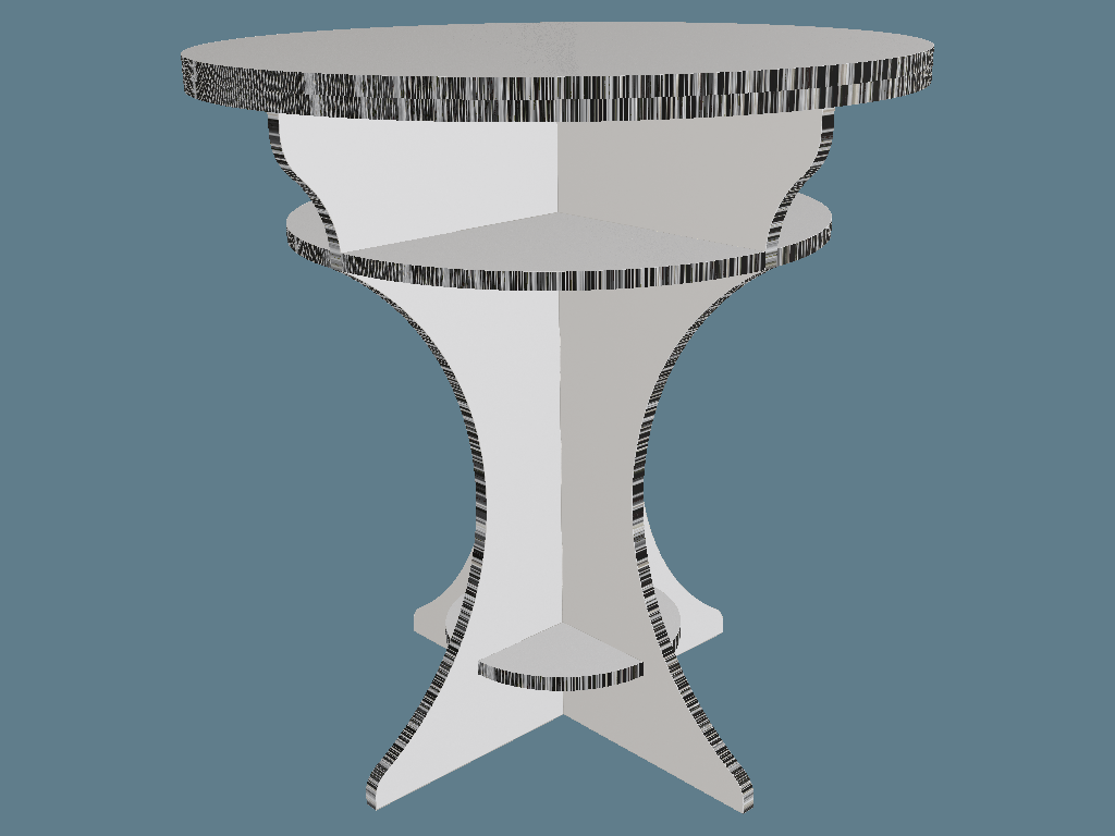 ICB20101 Bar Table — Cardboard Furniture 3D template by 1Displays
