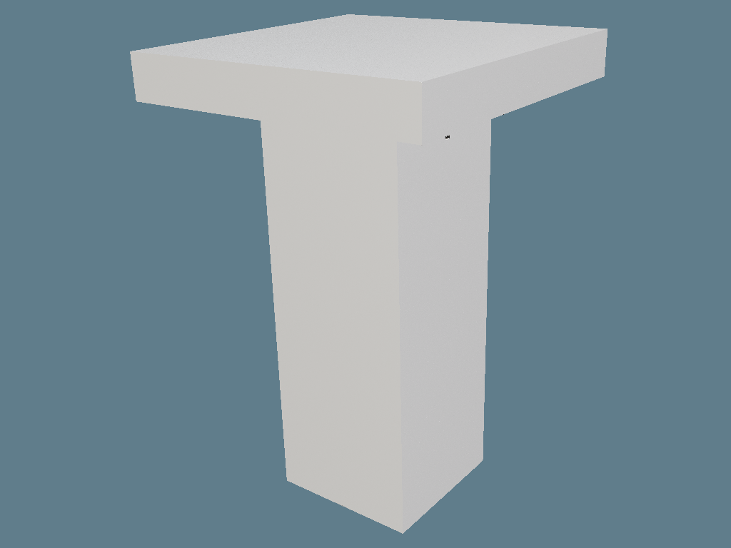 ICB20105 Bar Table — Cardboard Furniture 3D template by 1Displays