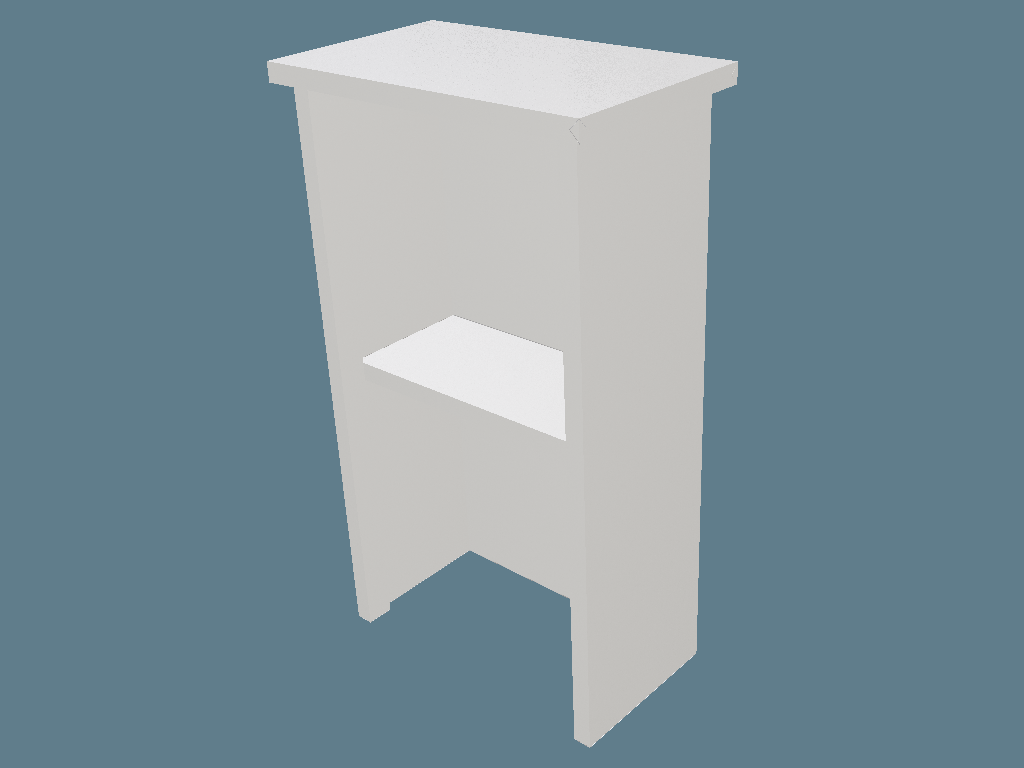 ICB20124 Promo F-Table — Cardboard Furniture 3D template by 1Displays