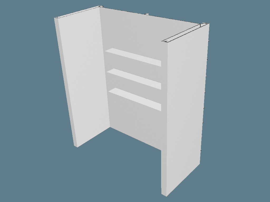 ICB40001_1 Wall Stand — Walls, Arches & Booths 3D template by 1Displays