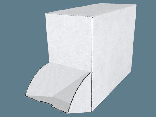 FEFCO 0825 Shelf-Ready Tray / Shipper 3D render