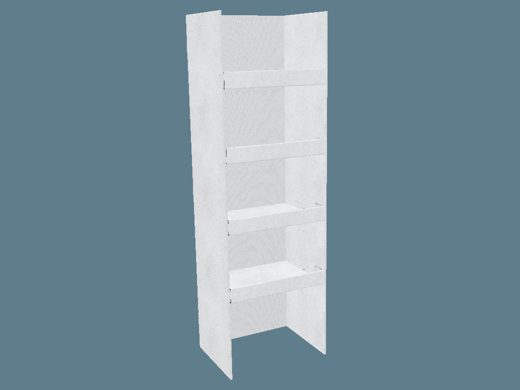 FEFCO 0833 Shelf-Ready Tray / Shipper 3D render