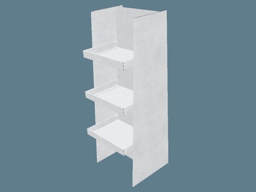 FEFCO 0834 Shelf-Ready Tray / Shipper 3D render