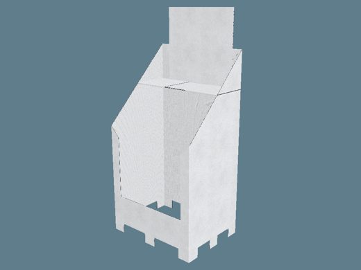 FEFCO 0866 Shelf-Ready Tray / Shipper 3D render