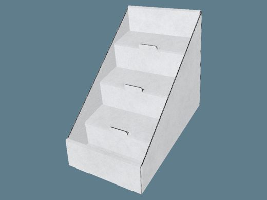 EVC61061 Four Step Display 3D render