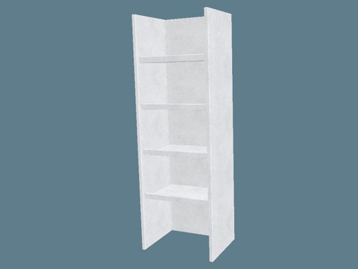 EVC62001_1 Multiple-Shelf Display 3D render