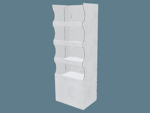 EVC62005 Multiple-Shelf Stand Display 3D render