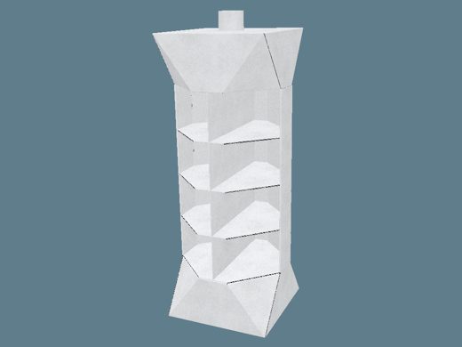 EVC62006 Multiple-Shelf Juice Box Display 3D render