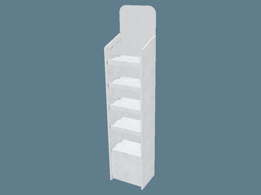 EVC62011 Multiple-Shelf Display with Supports 3D render
