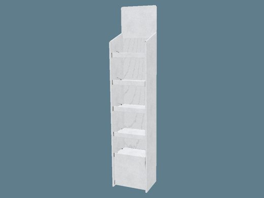 EVC62011a Multiple-Shelf Display with Supports 3D render