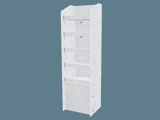 EVC62013_1 Shelf Display with Supports 3D render