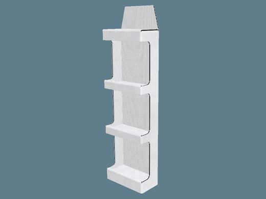 EVC62026 One Piece Three Shelf Display 3D render