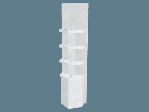EVC62031 Multiple-Shelf Stand Display 3D render