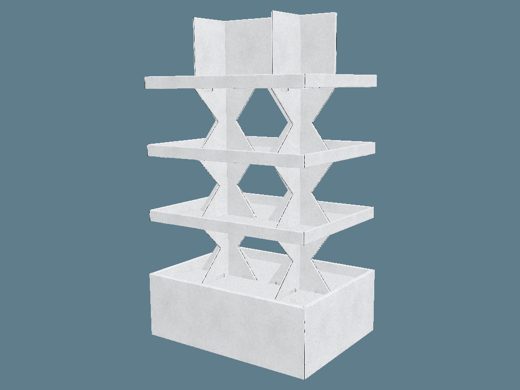 EVC62059 360 Multiple-Shelf Stand Display 3D render