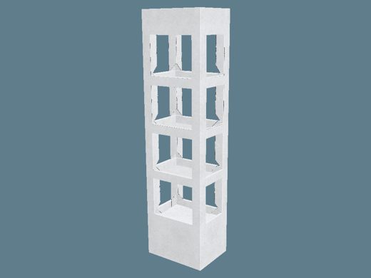 EVC62063 360 Multiple-Shelf Display 3D render