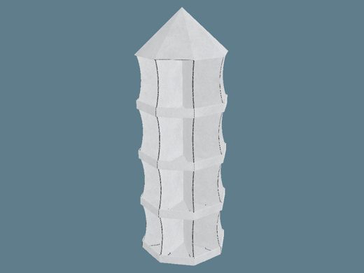 EVC62065 360 Multiple-Shelf Display 3D render